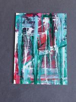 Abstrakte Malerei Acryl auf Papier A3