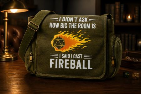 Praktische Tasche aus Jeansstoff - 'Fireball'