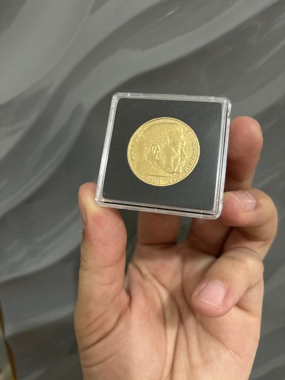 1638 Noble Castle Reichsmark – Deutsche Gedenkmünze, Plattiert Mit 925er Sterlingsilber, In Geschenktüte