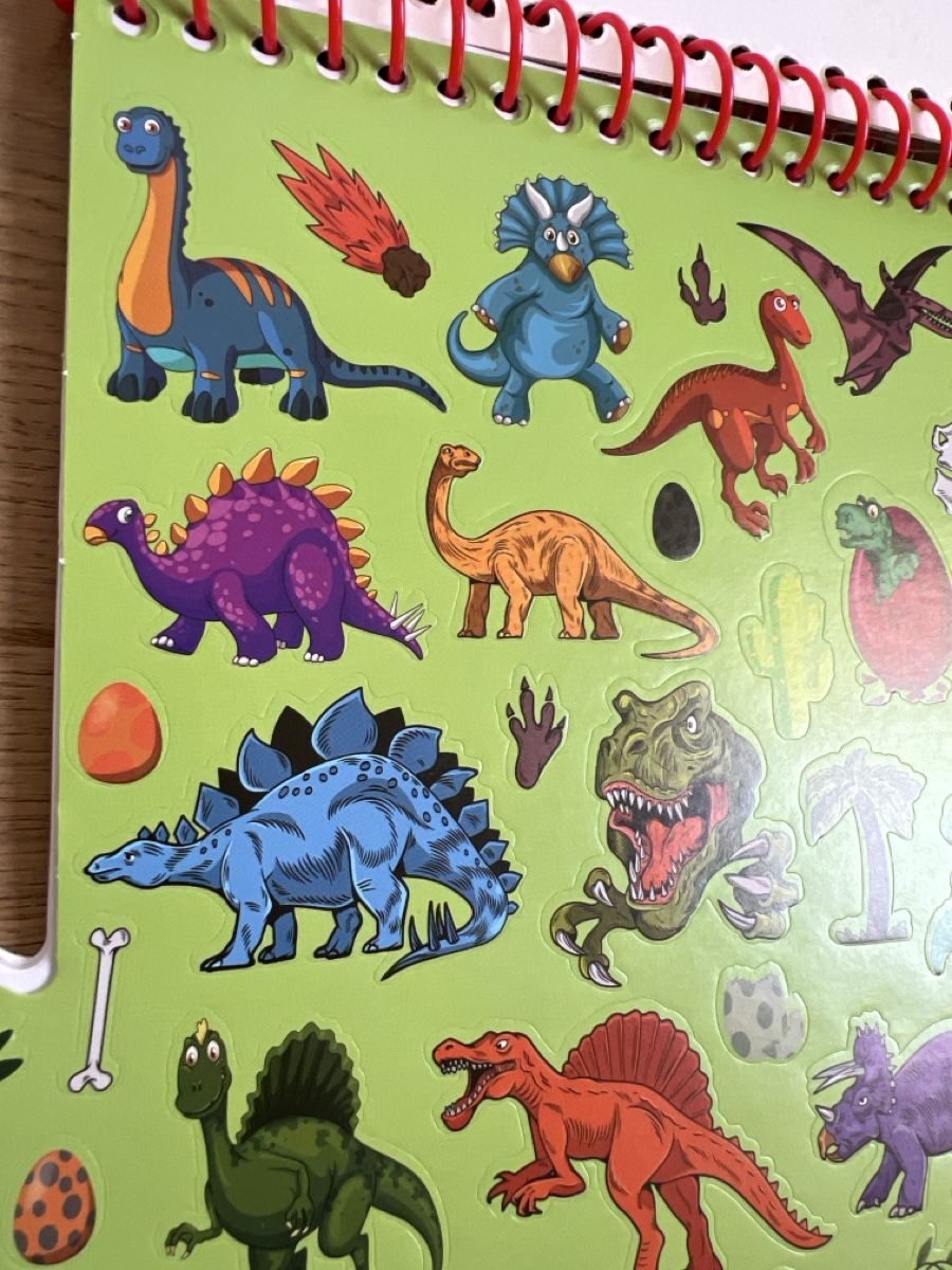 Libri: Neu: Dino Malbuch mit Stiften & Stickern – Nuovo (secondo la descrizione) da Oensingen venduto da katepe 2