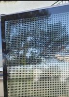 2x Glas Trennglas Windschutz Schutzglas für Tisch