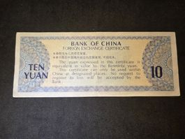 10 Yuan - China - 1979 - Foreign Exchange Certificate 
