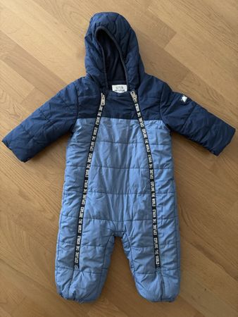Baby Schneeanzug blau Let's Go and Explore Grösse 80