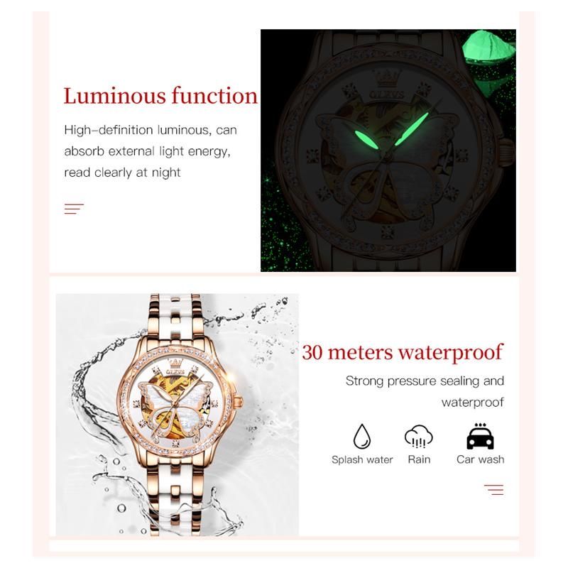 Orologi: OLEVS Automatik Damen Uhr Set  Geschenkbox – Nuovo e nell'imballaggio originale da Seuzach venduto da ann_w2zc 3