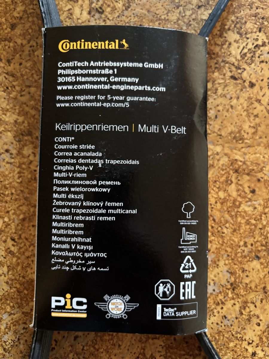 Audi Tutti pezzi di ricambio auto: Riemen Continental 6PK1240 – Nuovo e nell'imballaggio originale da Limpach venduto da NLA1939 3