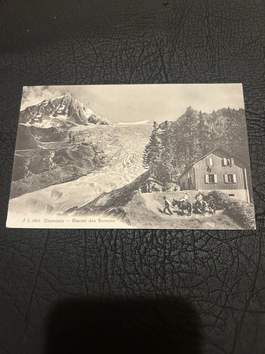 Cartoline postali: Chamonix, Glacier des Bossons – Usato da Breganzona venduto da Milesbo
