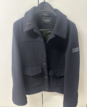 Veste Scotch & Soda en laine bleu marine