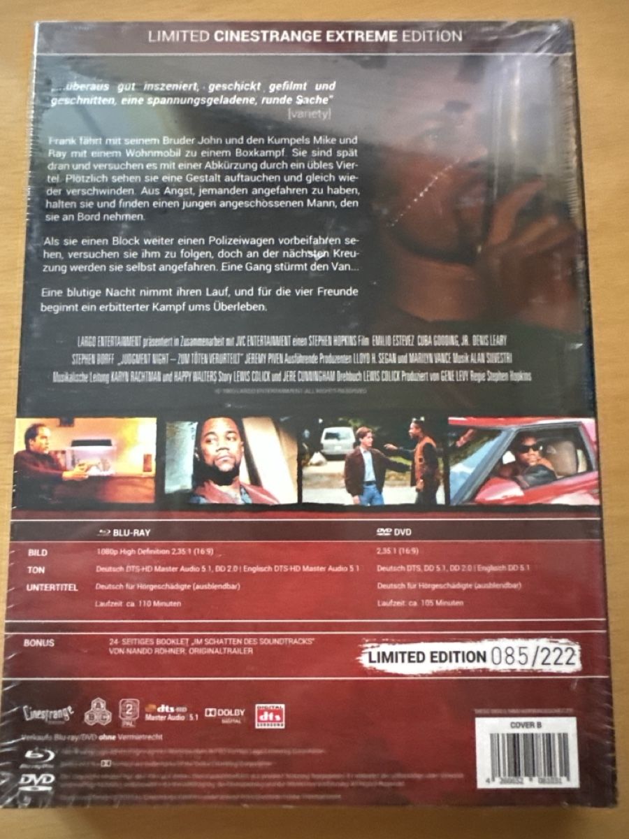 Tous les DVDs: Judgment Night-Mediabook  – Neuf avec emballage d'origine à Brunnadern par Nanuk60 1