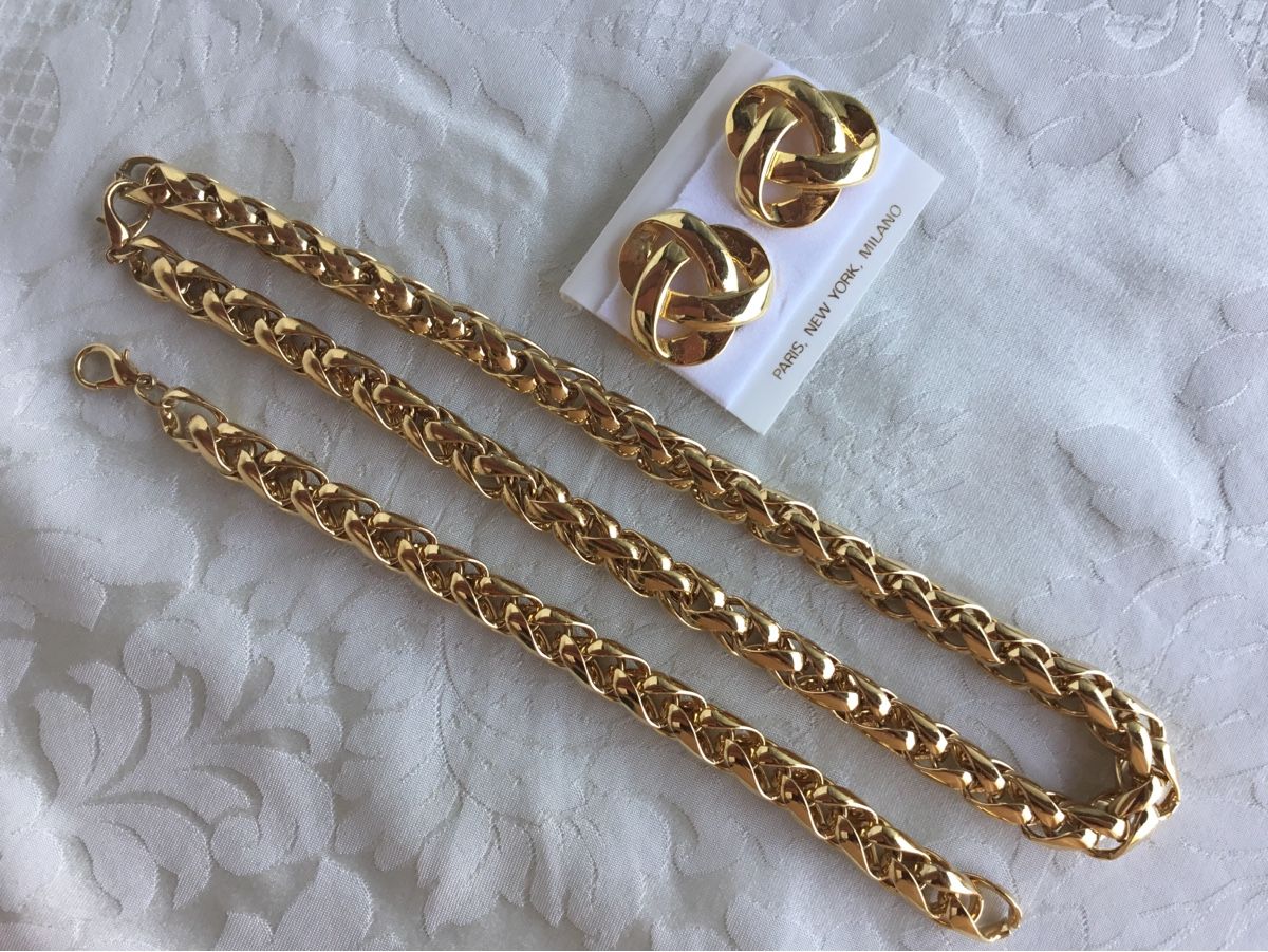 Altri gioielli: 3- teiliges, modernes Modeschmuck Set – Usato da St. Gallen venduto da chamilla 2