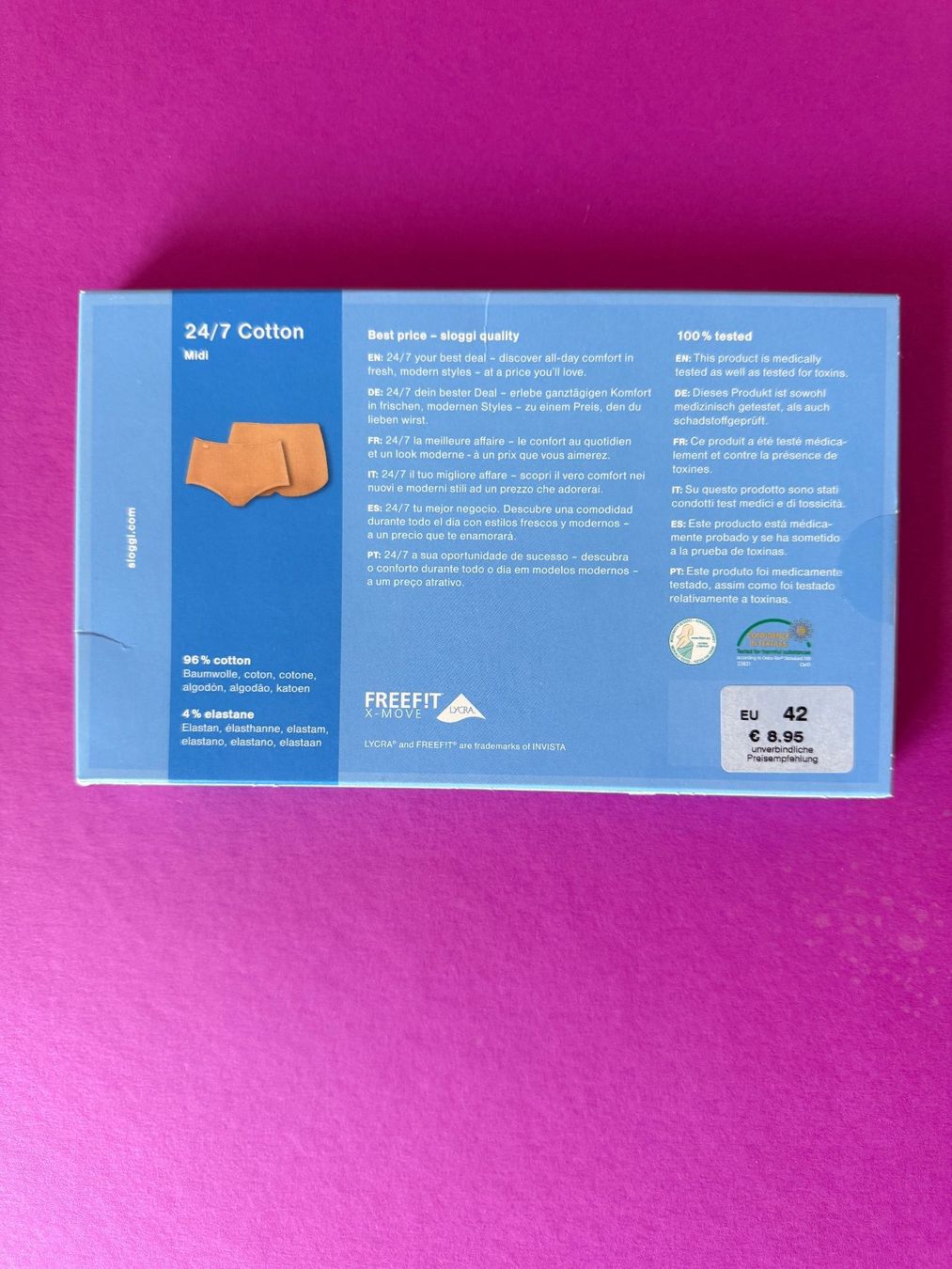 Sloggi Altra biancheria intima: SLOGGI Cotton, Slip Midi, Grösse 42, Farbe Braun – Nuovo e nell'imballaggio originale da Rudolfstetten venduto da gst_g7xl 2