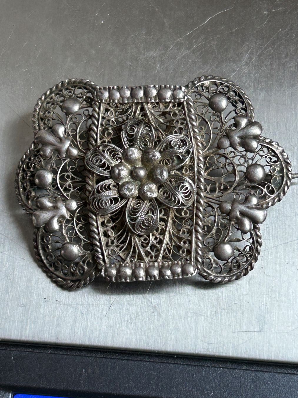 Spille & Fermagli: Antike Brosche - Trachtenschmuck BLUMENBROSCHE – Usato da Dittingen venduto da Bijoubelle 6