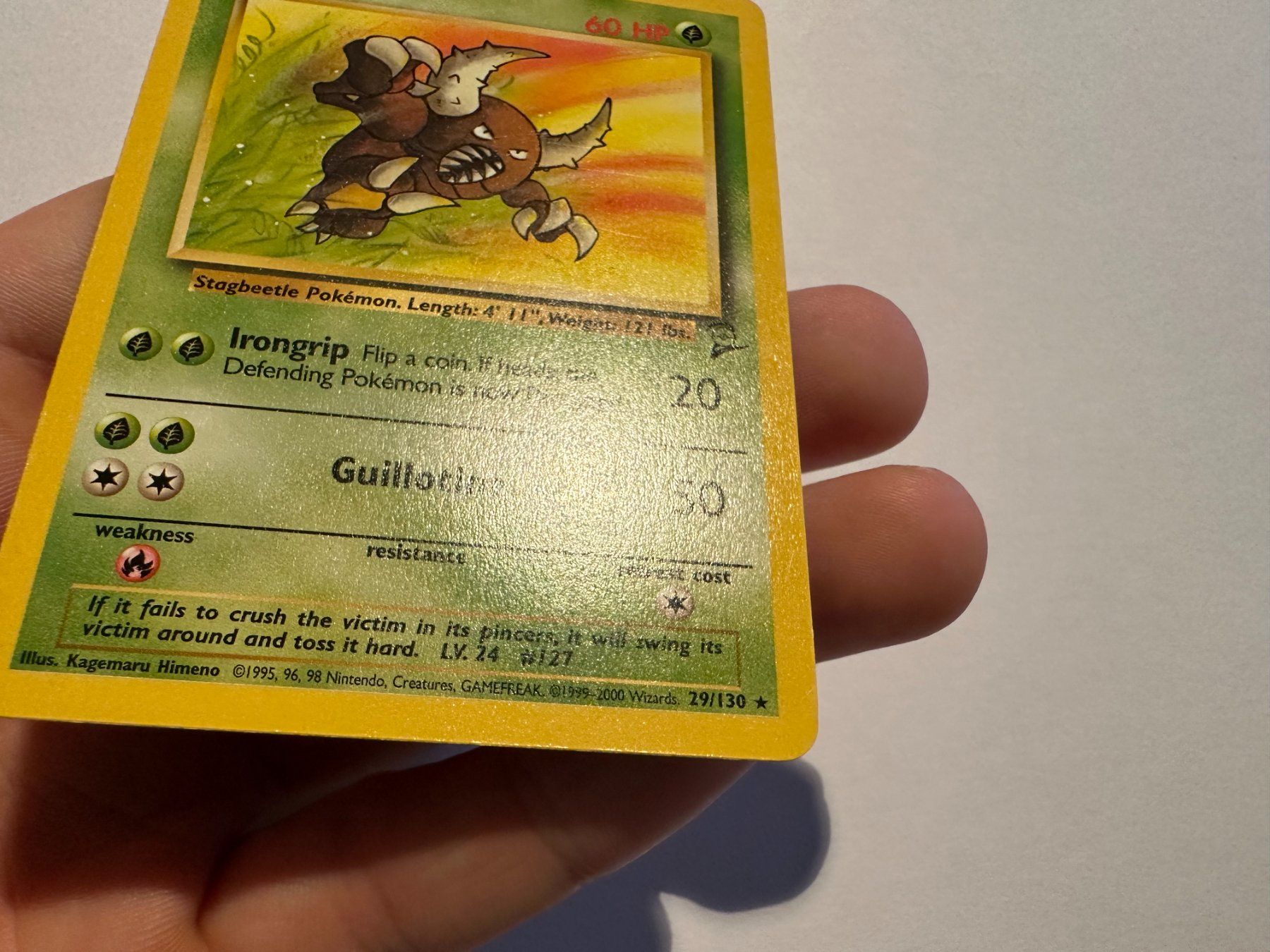 Pokémon Carte collezionabili: Pinsir non holo Base 2 EN – Usato da Hagendorn venduto da Pokecollectorch 1