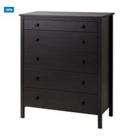IKEA  cassettiera con 5 cassetti, marrone-nero KOPPANG
