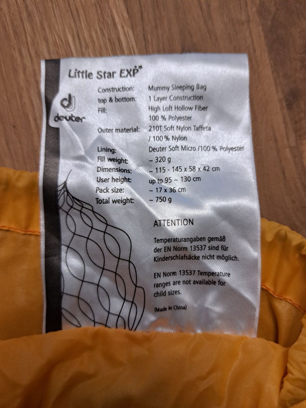 Deuter Sacchi a pelo: Schlafsack Deuter Little Star EXP – Usato da Duebendorf venduto da Mauxus 5