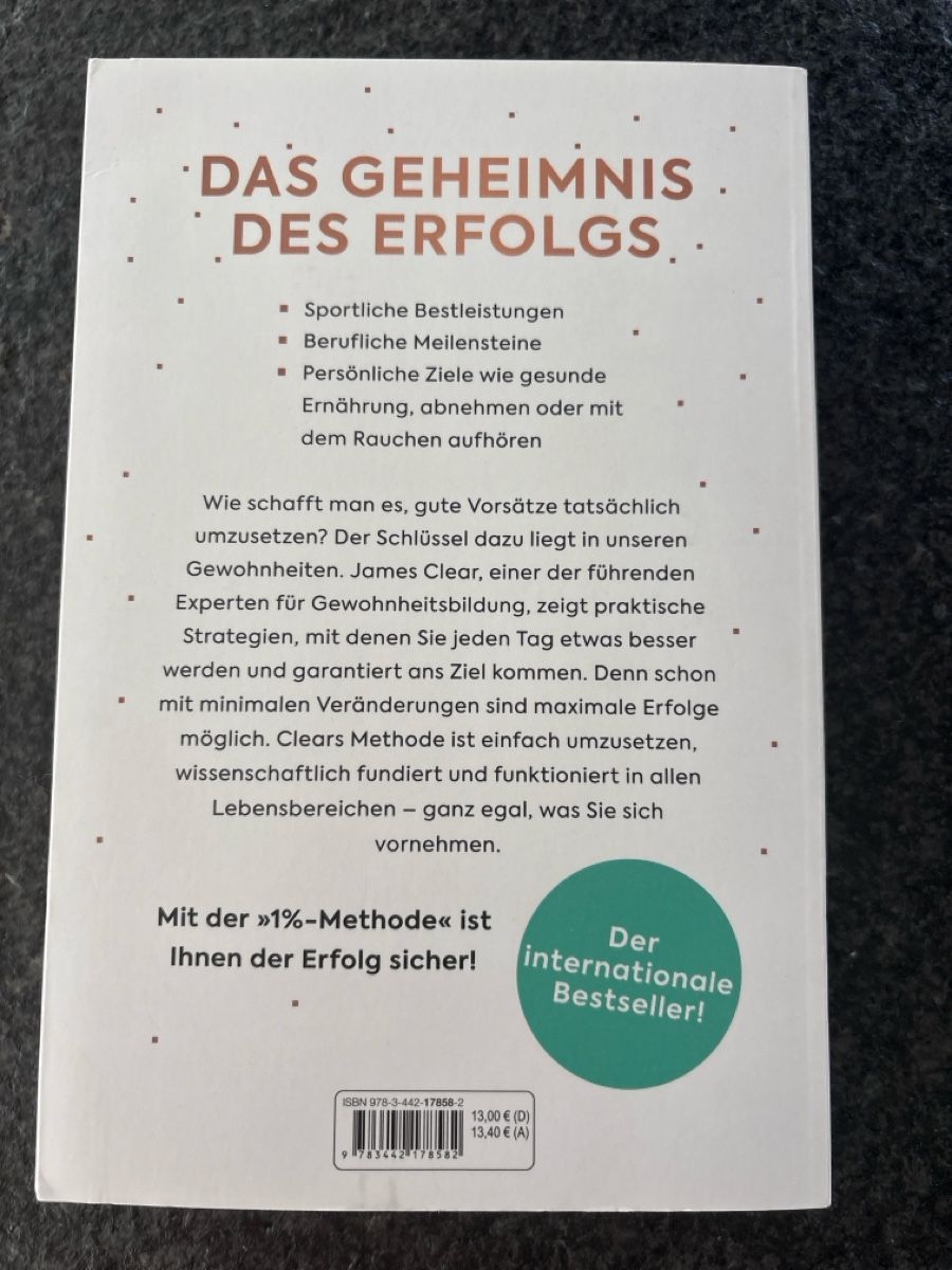 Bücher: Die 1% Methode, minimale Veränderung maximale Wirkung – Neu (gemäss Beschreibung) aus Münchwilen TG von sha_rl85 2