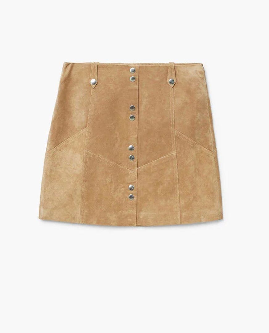 Mango Röcke: Mango - Jupe beige en cuir véritable – Gebraucht aus St-Sulpice VD von rit_h8vk