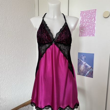 Pinkes Vintage Slip Dress Gr.M