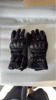 Motorradhandschuhe Leder schwarz gebraucht