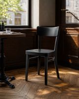 Beizenstuhl Bistrostuhl schwarz Buche Gastro neu