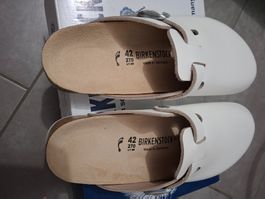 Neu Birkenstock Boston Sandalen 42 Unisex Pantoletten Leder
