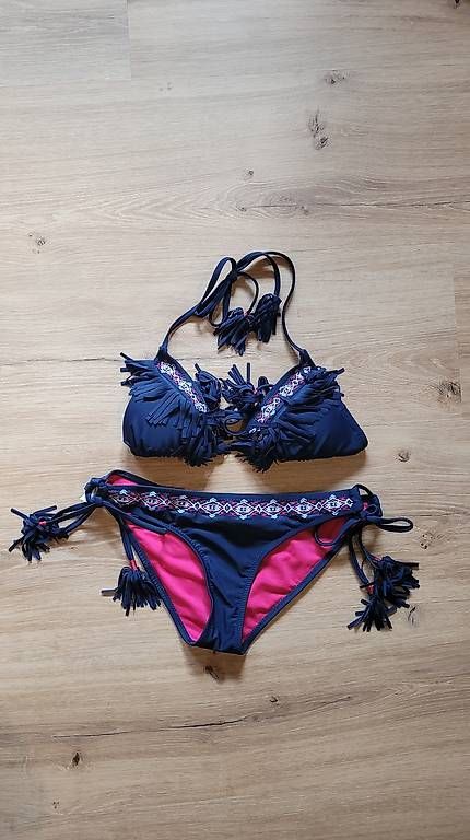 Costumi da bagno & Bikini: Goldenpoint Bikini mit Fransen & Boho-Muster Grösse 75 / 36 – Usato da Gutenswil venduto da schmidii