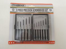Präzisions-Minischraubenzieher TOOL BENCH, 12er SET - NEU!