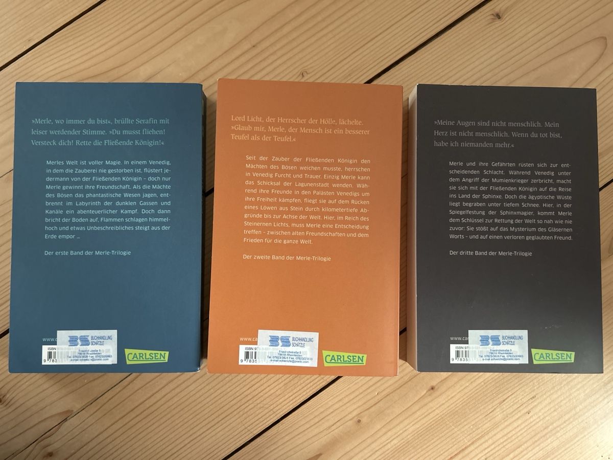 Bücher: Merle Trilogie von Kai Meyer – Gebraucht aus Rheinfelden von g.jelena 1