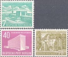 Berlin 121-123 Berliner Bauten Serie von 1954 (III) **