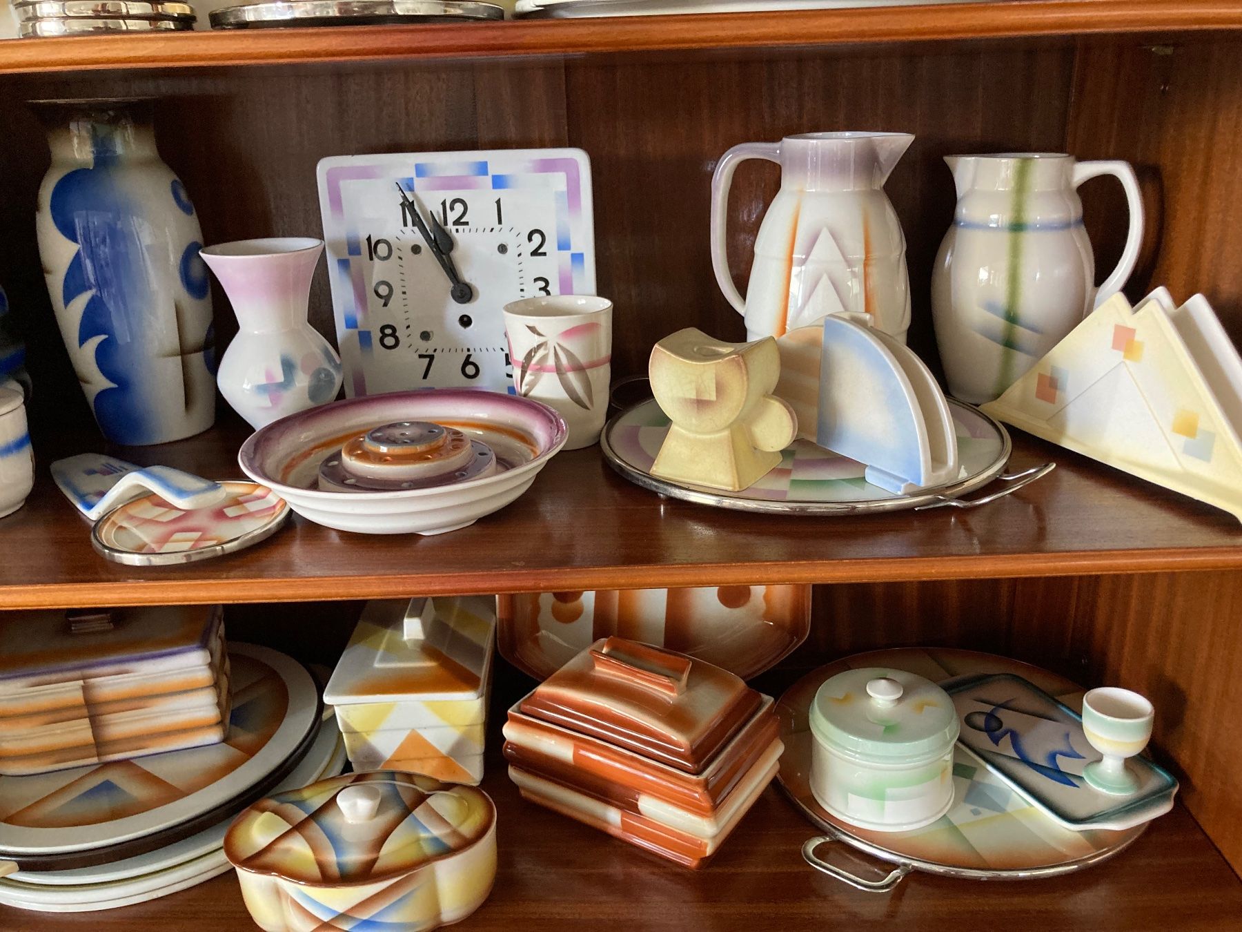 Set di piatti: Spritzdekor Sammlung – Usato da Derendingen venduto da ArtDeco61 3