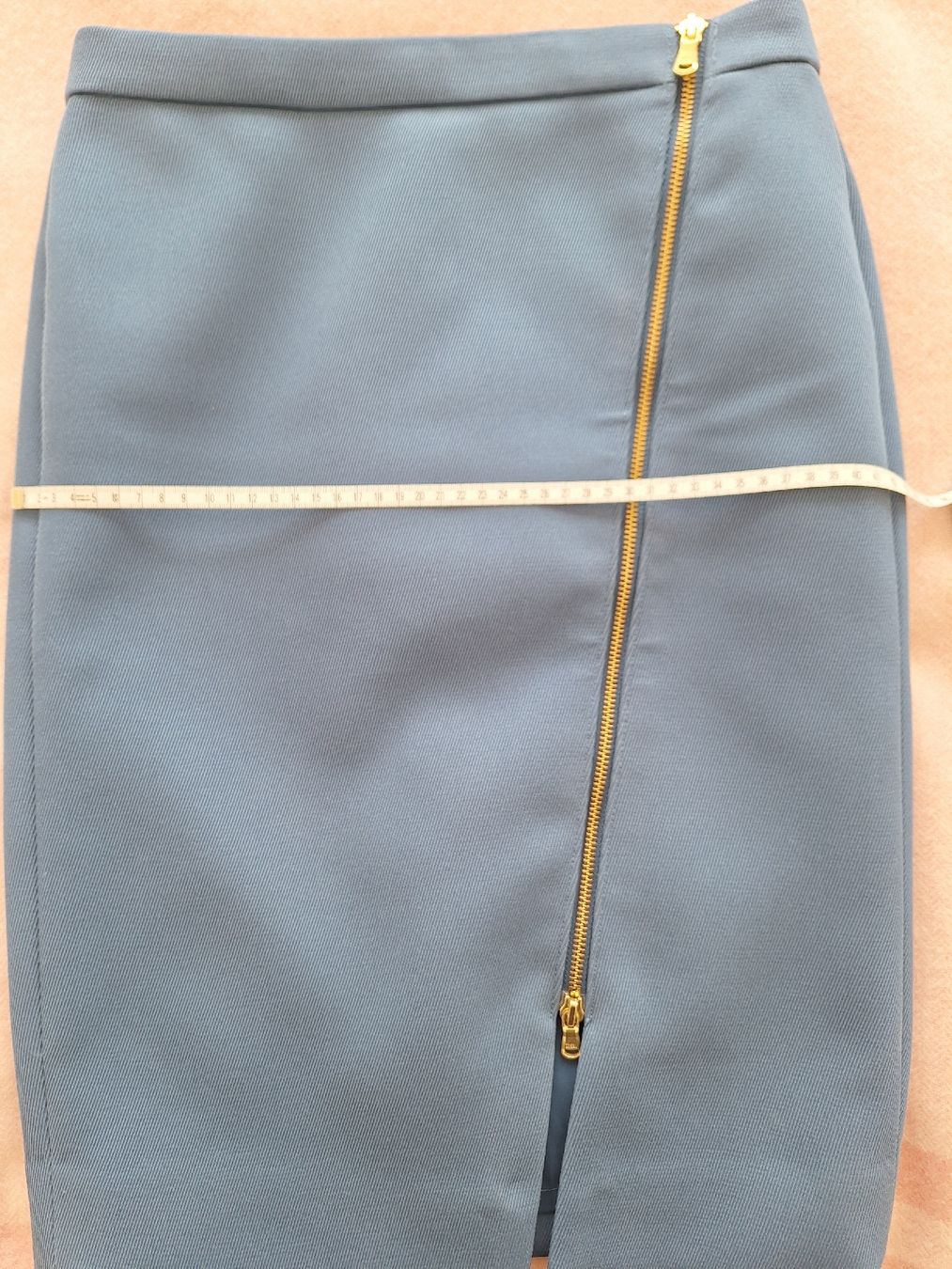 J.Crew Röcke: J. Crew Pencil Skirt, Blue with Gold Zipper Detail – Gebraucht aus Cham von Drukkerij 5