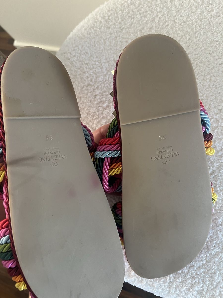 Damenschuhe: Valentino Sandalen Rockstud – Neu (gemäss Beschreibung) aus Baar von Lila2006 4