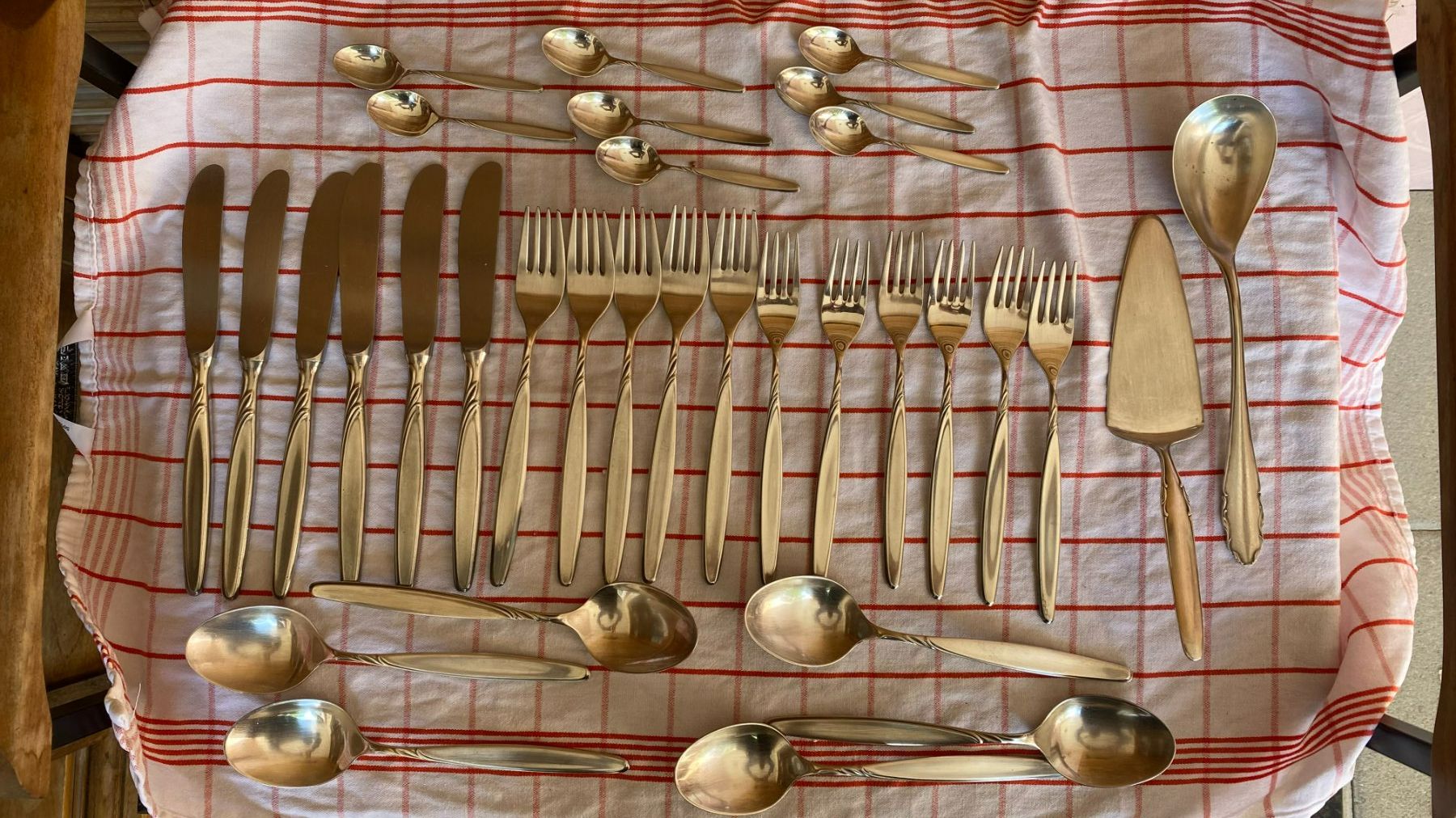 WMF Set di posate: Silberbesteck WMF Patent 90/45 "Rom" (versilbert) – Usato da Bassersdorf venduto da ABBSULZER 1
