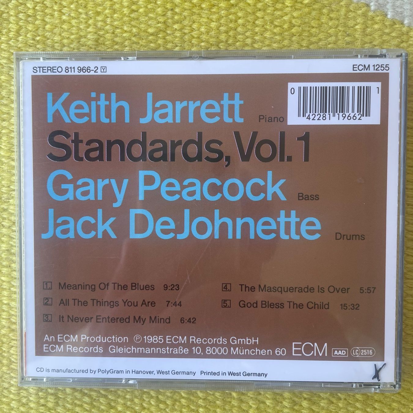 CDs: KEITH JARRETT-STANDARDS VOL.1 – D'occasion à Rorschacherberg par CD-Roli 1