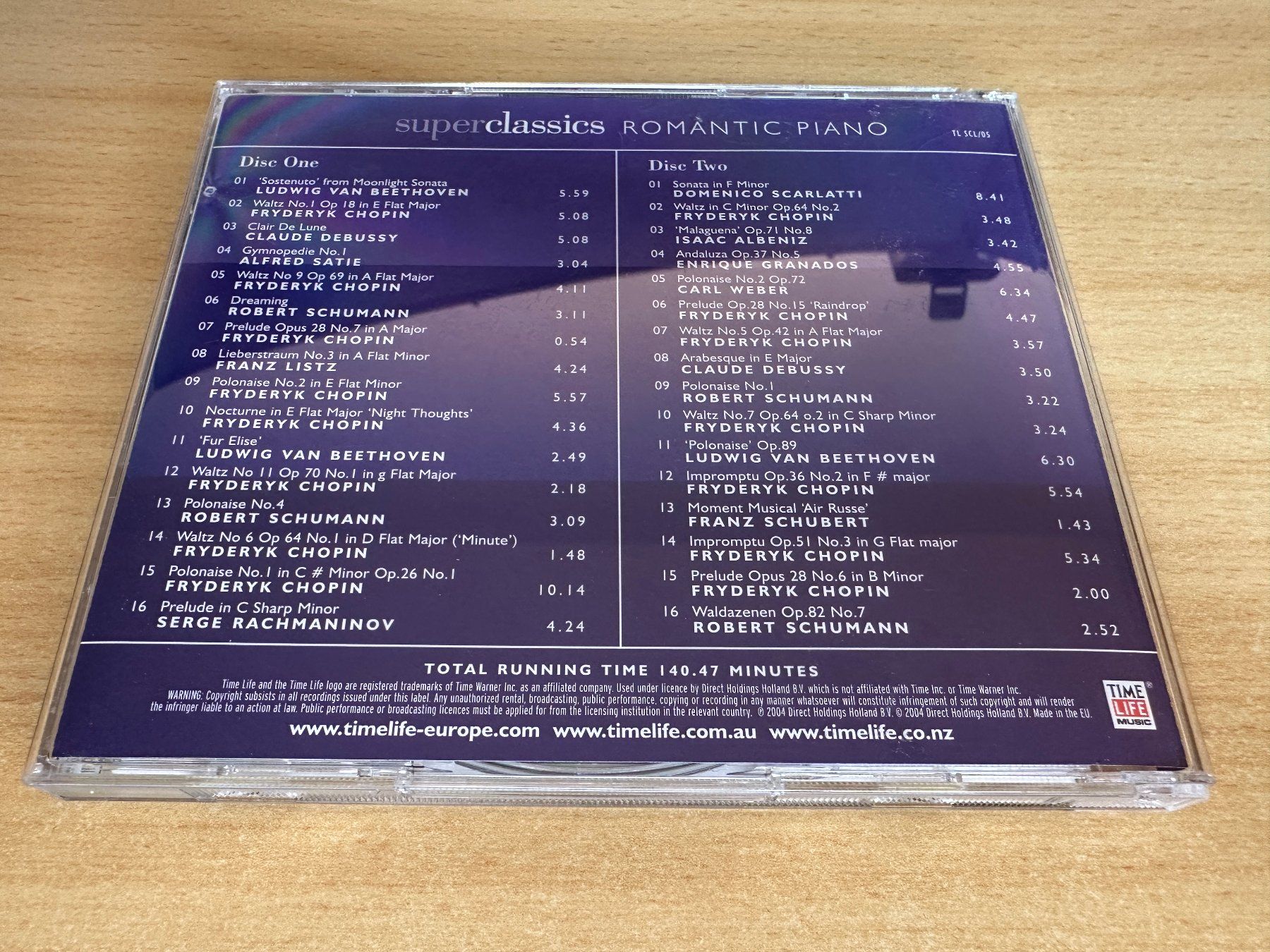 CD: V1 Super lassics Romantic Piano - 2 CD – Usato da Rikon im Tösstal venduto da Alpenmutz 1