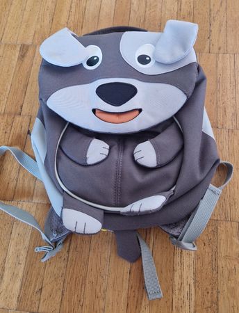 Kinderrucksack Affenzahn Hund grau 