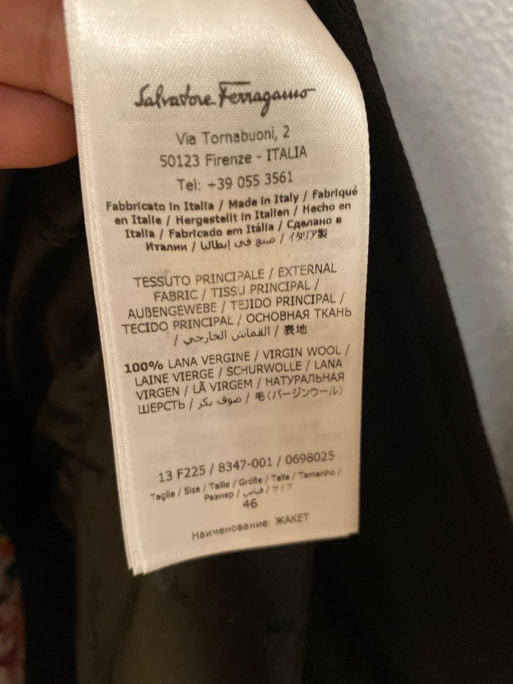 Salvatore Ferragamo Giacche: schwarJacke  Salvatore ferragamo 46Größe – Usato da balsthal venduto da davidbalsthal23 3