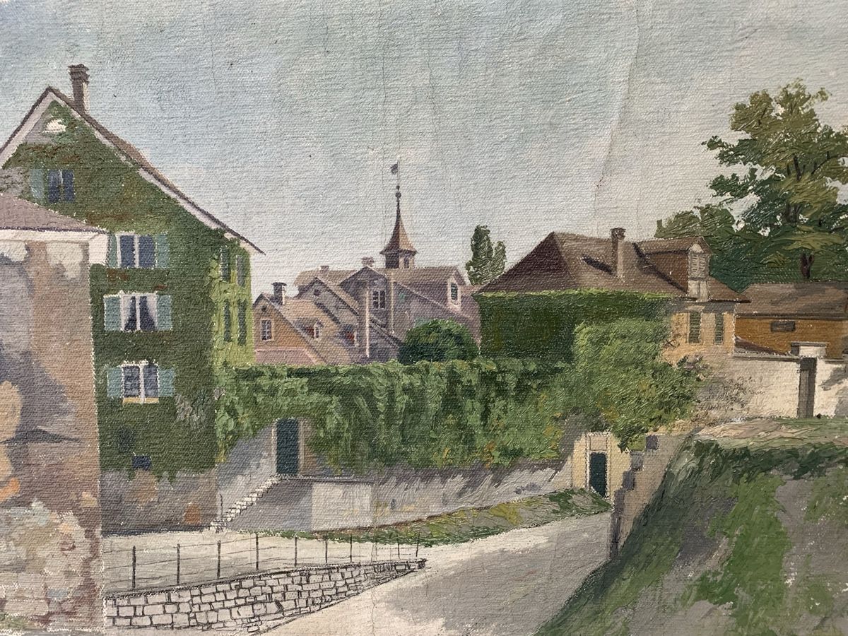 Dipinti: Antikes Gemälde ca 1910-1920 – Usato da Wolfhalden venduto da SecondAntique