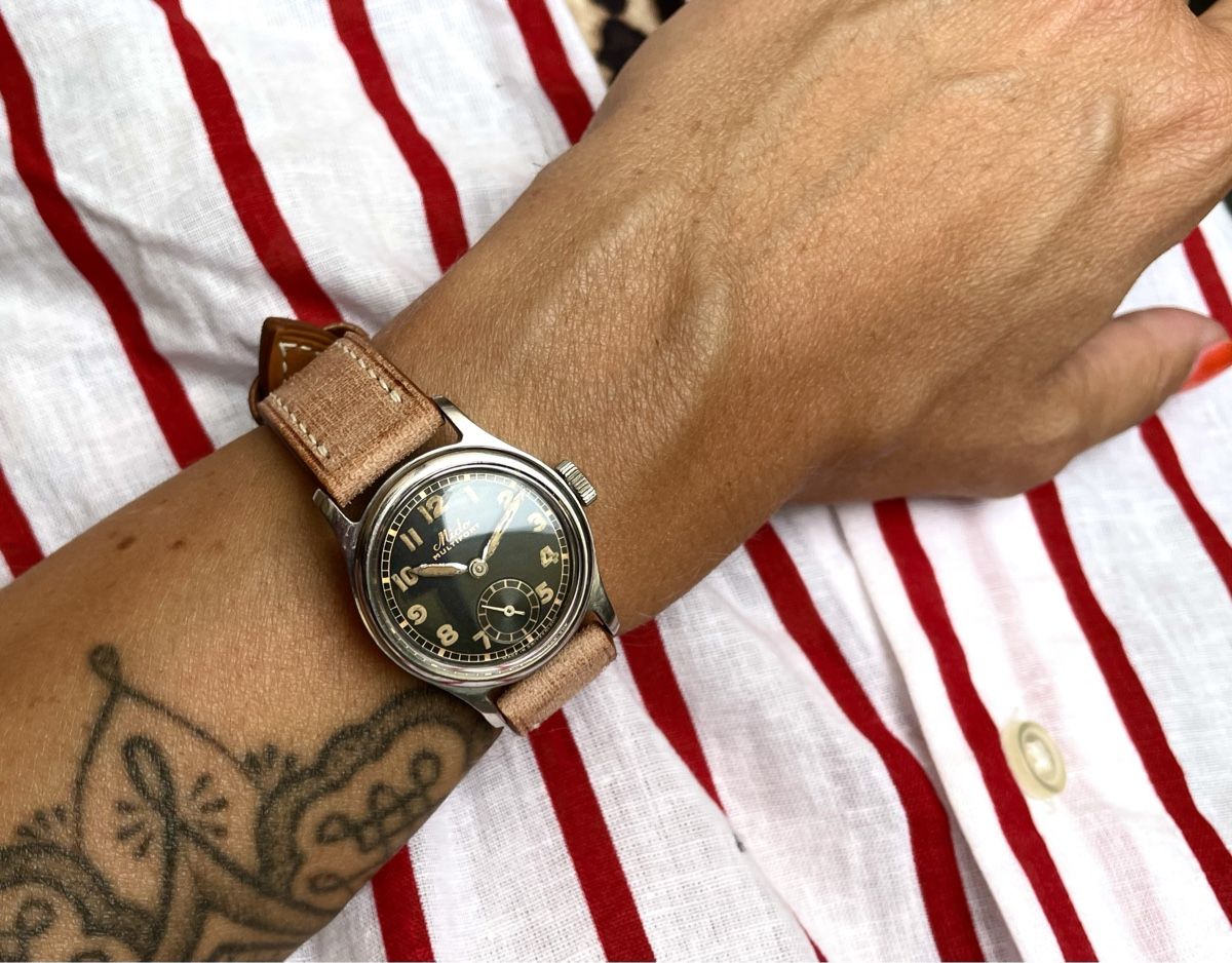 Mido Orologi: Mido Multifort Military WW2 Style 1940s – Usato da Neuchatel venduto da D9z2