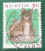 Nr.790 mit VollStempel Katzen 1990 Luzern
