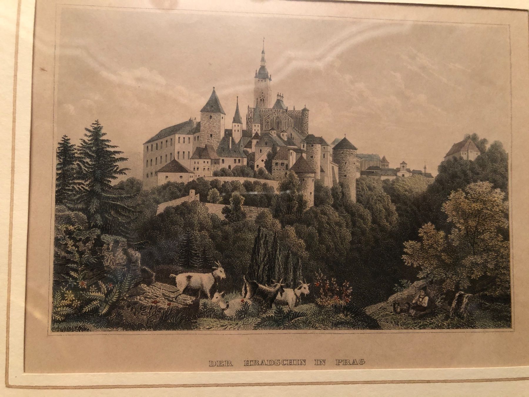 Foto & Immagini: DER HRADSCHIN in PRAG. FARBLITHOGRAPHIE. – Usato da Wald ZH venduto da mlnt 2
