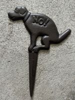 Metall Schild Hunde koten verboten Kein Hundeklo
