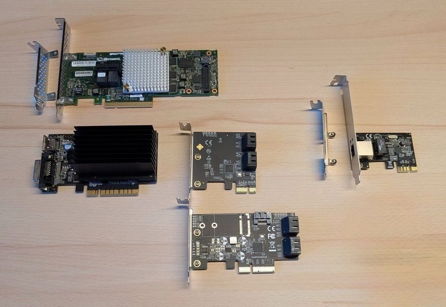 Componenti elettronici: Carte PCI-e Gigabyte Ethernet + diverses pièces PCI-e – Usato da Confignon venduto da hec_t692