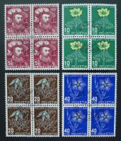 PJ 1949, Serie Viererblöcke J129-J132, Ersttag italienisch