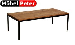 Salontisch 60x120cm mit Holzplatte Eiche