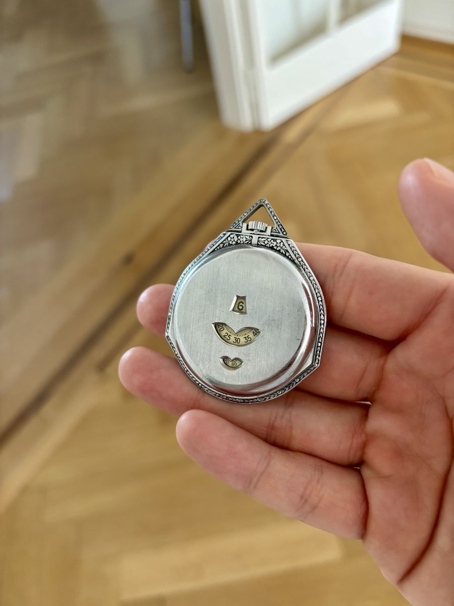 Uhren: Rare jumping hour pocket watch 1930 – Gebraucht aus Lausanne von marinemtr