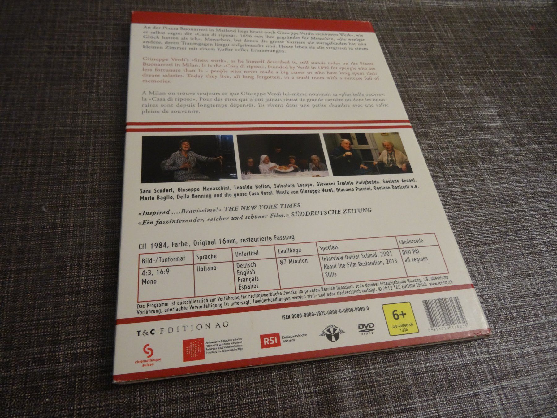 Tutti i DVDs: DVD: Il Bacio di Tosca - Daniel Schmid Collection DVD – Usato da Olten venduto da Disc-Verkauf 2