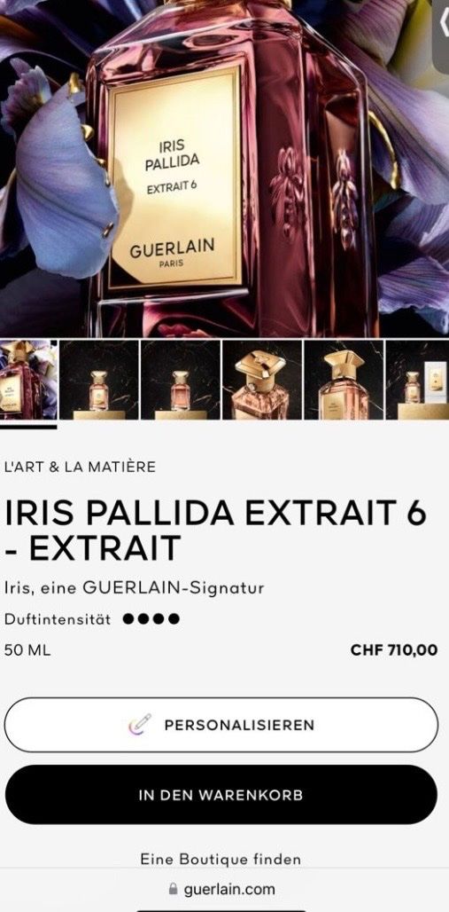 Guerlain Profumi & Eau de Toilette: ** GUERLAIN - IRIS PALIDA - 5ml ** – Nuovo e nell'imballaggio originale da Giebenach venduto da BeautyLover.90s 3