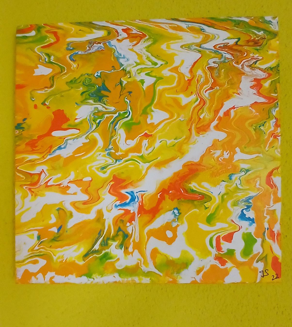 Foto & Immagini: Acrylbild, Handgemalt "Flammende Leidenschaft" – Nuovo (secondo la descrizione) da Udligenswil venduto da Quarz2002