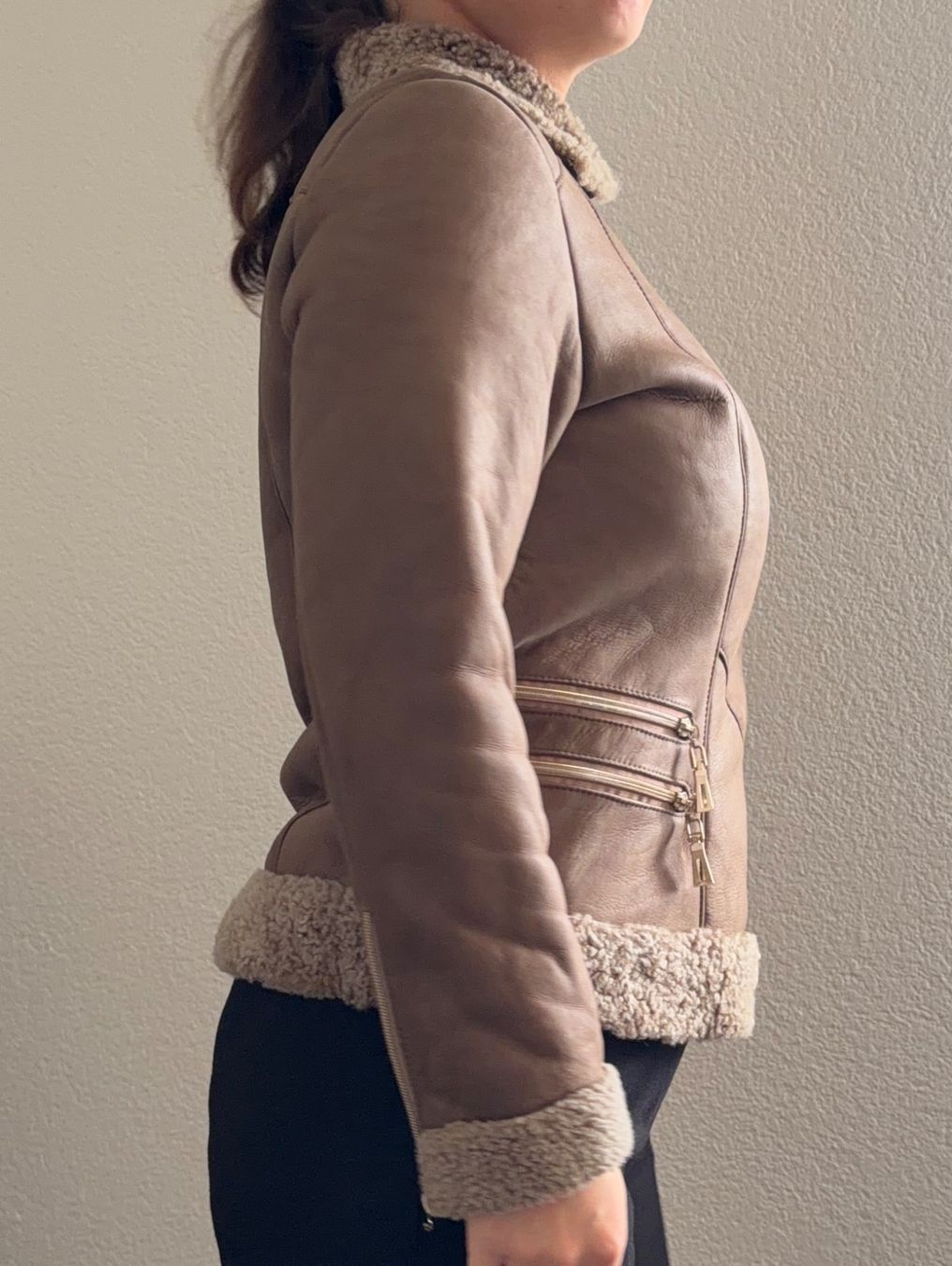 Giacche: SUEDE SHEARLING JACKET–NATURAL LAMB WOOL (XS–S) – Usato da Bex venduto da mar_xs86 2