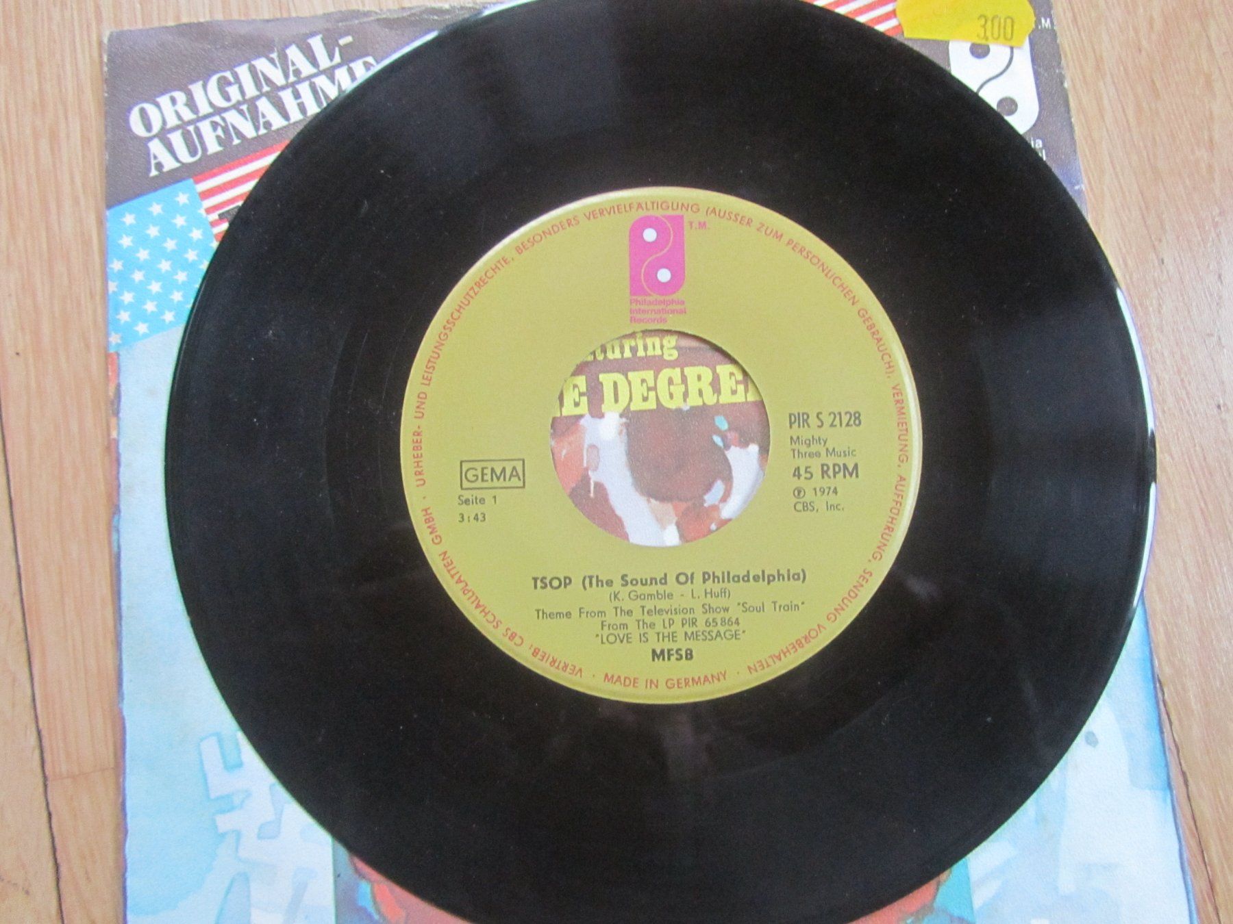Vinyles: MFSB feat. Three Degrees - TSOP - Touch Me - Vinyl Single – D'occasion à Seengen par mikelele 1